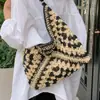 Bolsa de Palha de Alta Capacidade para Mulheres, Nova Moda 2026 Bolsa de Ombro, Bolsa Tote Casual para o Dia a Dia, Tendência Atacado