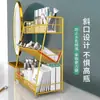 Popular estante de hierro de múltiples capas, estante de almacenamiento de cosméticos sin montaje, organizador de escritorio para cuidado de la piel para dormitorios estudiantiles