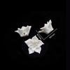 Accesorios florales de cerámica blanca, flores de simulación creativas hechas a mano, accesorios para el cabello de novia europeos y americanos al por mayor