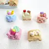Simulación Estéreo Comida y Juego Pastel Cerdo Oso Resina Accesorios DIY Funda de Teléfono Pasador Llavero de Refrigerador