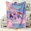 Manta de Sofá de Oficina Temática de Caza de Grupo Femenino de Kpop, Manta Estampada de Franela, Manta para Siesta de Mercancía Transfronteriza, Manta Cubierta