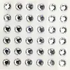 Plateado 34568MM adhesivo Diamante pegatinas niños maquillaje de novia maquillaje de ojos decoración de esquina del ojo facial Rhinestone multtamaño plateado