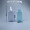 Botella de Spray para Perfume Estilo Miniso 100ml Plástico Mate Botella Plana Empaque de Agua Cosmética Botella con Atomizador de Niebla Fina