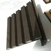 Paneles Absorbentes de Sonido de Fibra de Poliéster con Tira de Madera para Decoración de Paredes, Paredes de Fondo, Calidad de Exportación, Ecológicos, Ignífugos, Rejilla Flexible