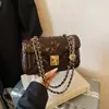Bolso Pequeño Cuadrado Acolchado Súper Popular para Mujer, Bolso Nuevo de Cadena Primavera 2026, Bolso de Hombro Cruzado de Alta Gama, Bolso Pequeño, Bolso para Teléfono Móvil