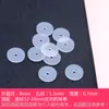 Goma de silicona suave ultrafina con perla, anti-fricción, collar, pulsera, espaciador, pulsera, cristal de ágata transparente, texto, juego, DIY