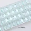 Açúcar de Pedra Transparente Grande Dongzhou 14*10 Fino K9 Ponta Afiada de Ângulo Reto Inferior Unha Artística Diamante Unha Artística Diamante Acessórios de Joalheria 10 Peças