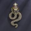 Broche Corsage Avançado Sense Suit Personalizado Criativo Cobra Indústria Pesada Exagerado Moda Combinação Livre Acessórios de Vestuário Alfinete Masculino