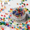 Super-Excelente 4 mm Alta Retención de Color Transparente Vidrio Cuentas de Arroz Hecho a Mano DIY Pulsera de Cuentas Hecha a Mano Collar Pendientes Accesorios de Joyería