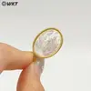 Wt-Jp464 Colgante Religioso Más Vendido Paloma de la Paz y Cruz Colgante de Concha de Ángel Joyería Chapada en Oro de 18K