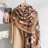 Pañuelo Cuadrado de Algodón Lino JM Vintage Geométrico Arquitectónico Floral para Mujer, Bufanda de Seda para Viajes al Trabajo, Accesorio para Ropa Profesional, Chal para Aire Acondicionado, Estilo Nuevo