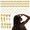 58 Piezas de Anillos para el Cabello de Corazón con Alas Transfronterizos Amazon Xiyin Temu Totalmente Gestionados Shein Estación Independiente Europa y Estados Unidos