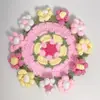 Posavasos de Ramo de Rosas Hecho a Mano Terminado Crochet de Lana Cambio de Taza Ramo de Mano Regalo Creativo Posavasos de Flor Tejida