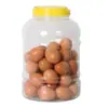 Botella de miel grado alimenticio 2kg botella de plástico PET engrosada frasco de almacenamiento de boca ancha frasco transparente botella de empaque para frutas secas