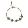 Pulsera Ajustable de Diamante Ovalado de Zirconia Chapada en Oro Real de Lujo Ligero Pulsera de Moda de Alto Sentido Pulsera Comodín para el Día a Día