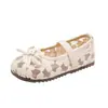 Zapatos de Princesa de Malla de Lino para Niñas 2026 Versión Coreana Verano Nuevo Moda Cómodos de Suela Suave Zapatos de Princesa de Celebridad de Internet para Niñas Pequeñas