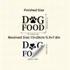 Br4476C Adesivos de Frases em Inglês para Comida de Cachorro Recipiente Decorativo para Armazenamento de Ração para Cães Pet