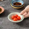 Pratos de Molho, Pratos de Vinagre, Pratos de Molho de Soja, Pratos de Condimento estilo Japonês em Cerâmica Esmaltada de Forno para Uso Doméstico, Pratos Pequenos Criativos para Restaurante, Panela Quente, Pimenta