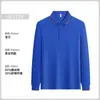 Otoño Invierno Manga Larga Antibacteriana Transpirable Lisa Casual Moda Estilo Coreano Unisex Camiseta Ropa de Trabajo Camisa Polo Trabajo