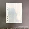 PP Transparente a 0,25 kg Cuadrícula Hojas sueltas Álbum de fotos de 5 pulgadas Páginas Álbum de tarjetas pequeño Álbum de postales de 6 agujeros Páginas de recambio para álbum de tarjetas