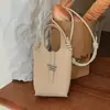 Cesta de Verduras con Patrón de Lichi Transfronteriza Bolsita de Carrillón de Viento Bolso de Hombro Cruzado Nuevo Estilo Verano 2026 Bolso de Cubo