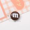 DIY Resina m&m's Súper Popular Divertido Chocolate m&m's Crema Funda para Teléfono Móvil Belleza DIY Accesorios de Joyería