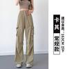 Pantalones de Trabajo Estilo Americano para Mujer, Nuevos Pantalones Casuales Primavera/Verano 2026 con Bolsillos Grandes, Corte Holgado, Pantalones Deportivos de Paracaídas de Secado Rápido