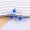 Colgante de Corazón Colorido Esmerilado con Cuentas Dentro de Cuentas para Collar Pulsera Llavero DIY Hecho a Mano Accesorios de Joyería