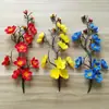 Galhos de Flor de Ameixeira Simulados, Flor de Ameixeira de Inverno Estilo Chinês, Flores de Pessegueiro, Flores Artificiais, Enfeites de Decoração para Casa, Enfeites para Bolo de Aniversário, Pacote com 10 Transfronteiriço