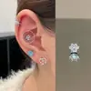 Brincos de Garra de Gato em Aço Titânio com Zircônias Brilhantes para Mulheres, Brincos da Moda e Descolados Estilo Ins de Celebridade da Internet, Brincos Versáteis da Moda
