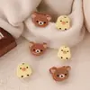 Presilha Pequena de Ursinho Fofo de Acrílico de Alto Valor Desenho Animado Urso Pintinho Tridimensional Presilha Lateral para Franja Grampo de Cabelo Acessório de Cabeça