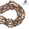 Jinghui Accesorios de Cuentas de Cristal DIY Irregulares Naturales Ojo de Tigre Amarillo Grava Material de Joyería Semi-terminado con Cuentas