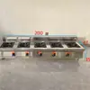 Olla de Acero Inoxidable Comercial Multi-Cabezal para Gachas, Hervidor de Sopa, Olla de Presión para Sopa