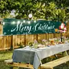 Banner Navideño Transfronterizo Escena de Fiesta de Nochebuena Tela de Fondo para Diseño Decoración de Ambiente para Eventos Banner Personalizable