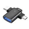 Adaptador Otg para Celular Android Tipo-C para USB 3.0 Leitor de Cartão de Disco U Multi-Interface