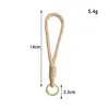 Chaveiro de cordão de dopamina, pingente de boneco de corda curta, alça de bolsa de corda trançada, alça de bolsa de boneca macaron