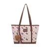 Bolso Tote de Hombro con Estampado Retro Texturizado para el Trabajo Moda Europea Americana Mujer 2026 Nuevo Elegante Bolso de Gran Capacidad
