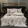 Novo Estilo Colcha de Verão em Tencel Lavado Conjunto de Quatro Peças, Colcha de Verão de Seda Fresca, Colcha de Ar Condicionado, Colcha Fina de Presente de Verão, Dropshipping
