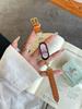 Nuevo Modelo Adecuado para Pulsera Inteligente Generación Xiaomi 8/9 con Correa de Cuero de Emperatriz Saturno Lujo Accesible Correa de Reloj de Alta Gama para Mujer