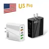 Carregador Multi-Porta Transfronteiriço 65W 3U+2C Cabeça de Carregamento Rápido Adequado para Celulares Apple, Huawei e Android Cabeça de Carregamento 120W