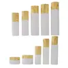 Nuevo Set de Botellas de Loción Cosmética Gradiente Amarillo Botella Vacía Gama Alta 50g Botella para Crema Facial Botella de Vidrio para Esencia