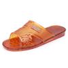 Zapatillas de cristal de plástico laoguang a la antigua para hombre de mediana edad y ancianos para el hogar y el ocio, chanclas clásicas nostálgicas de los 80
