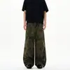 Jeans Cargo Camuflaje Paracaidista Senderismo al Aire Libre Estilo Americano Unisex Marca de Moda Bolsillos Múltiples Sueltos Casual Pantalones Largos hasta el Suelo Modernos