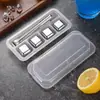 Aço inoxidável 304 Cubo de Gelo partículas de gelo metálicas gelo para vinho Pedra de gelo congelada artefato congelamento rápido bar uísque vinho conjunto de vinho