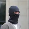 Gorro para Hombre de Invierno de una Pieza Tejido Gorro Deslizante con Máscara de una Pieza Forrado de Felpa Engrosado Resistente al Viento y al Frío Protección para los Oídos para Ciclismo