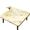Mantel Individual Minimalista para Comedor, Impermeable, Resistente al Aceite, Lavable, Mantel Cuadrado de Vidrio Blando, Protector de Mesa de PVC de Alta Gama