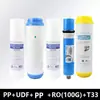 Elemento filtrante de 10 pulgadas para purificador de agua de cinco etapas con boca plana universal DIY, compatible con múltiples marcas de purificadores de agua de 10 pulgadas y sistemas de ósmosis inversa
