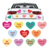 Pegatinas magnéticas reflectantes de venta caliente transfronterizas para el Día de San Valentín para coche, refrigerador, puerta de garaje, decoración de refrigerador con imán fuerte de panal de PVC