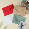 Sobres de papel de pulpa de madera de 120 g de colores, sobres en blanco estilo occidental, sobres para invitaciones de boda y oficina, en stock al por mayor