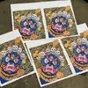 Promoção Quente Thangka Tibetano Nepalesa Pintado à Mão Puro de Mahakala Núcleo de Cartão 4*5